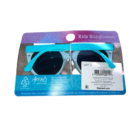 Rainbow Zebra Cat Eye Sunglasses - Picture 2 of 6